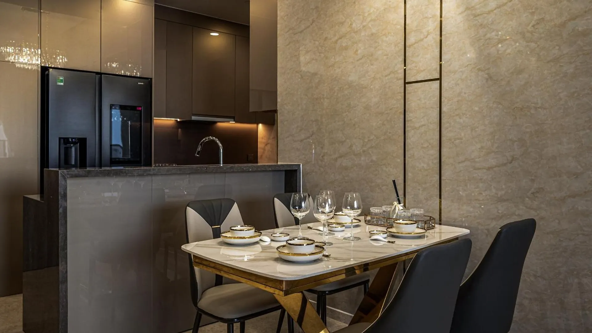 Marq Luxury Apartment 229 Inifity Pool Gym City Center ホーチミン市