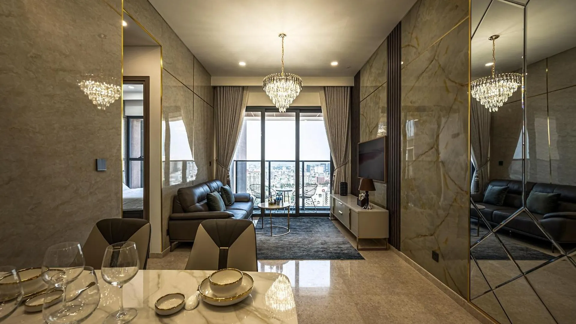 Marq Luxury Apartment 229 Inifity Pool Gym City Center ホーチミン市